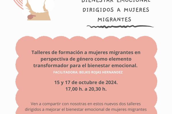 Inicio del Ciclo de Talleres de Bienestar Emocional para mujeres migrantes